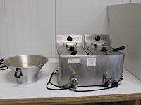Dubbele friteuse metro professional type gdf3028 2x 8l. incl. frietschepbak. - afbeelding 1 van  3