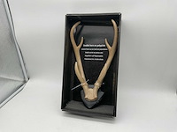 Dubbele horen wanddecoratie (60x) - afbeelding 1 van  5