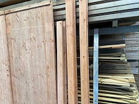 Dubbele houten tuindeur met kozijn - 201x168 cm - afbeelding 3 van  6