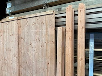 Dubbele houten tuindeur met kozijn - 201x168 cm - afbeelding 4 van  6