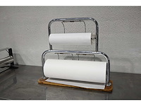 (dubbele) papierrolhouder (2x) - afbeelding 2 van  6