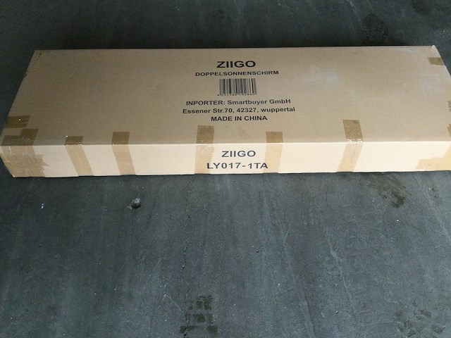 Dubbele parasol, ziigo, ly-17-1ta, taupe - afbeelding 3 van  4