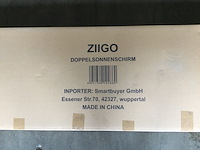 Dubbele parasol, ziigo, ly-17-1ta, taupe - afbeelding 3 van  3