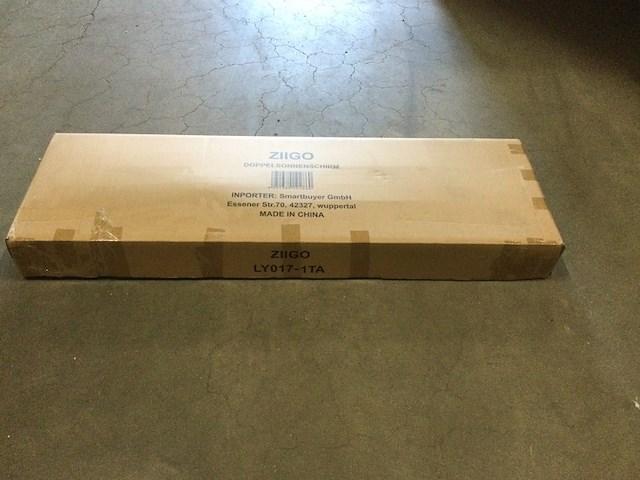 Dubbele parasol, ziigo, taupe - afbeelding 1 van  3