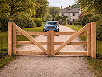 Dubbele poort douglas - 300x100 cm - afbeelding 1 van  5