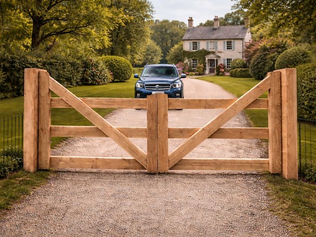 Dubbele poort douglas - 300x100 cm - afbeelding 1 van  1