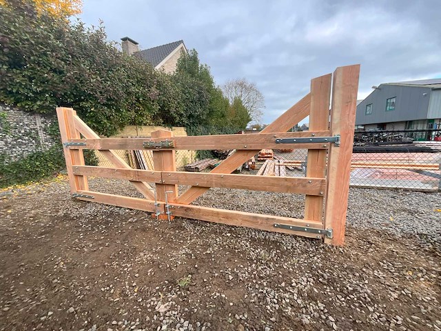 Dubbele poort douglas - 400x100 cm - afbeelding 3 van  4