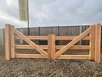 Dubbele poort douglas - 400x100 cm - afbeelding 2 van  5