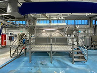 Dubbele proces kookketel 750 ltr met bordes
