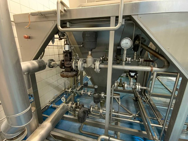 Dubbele proces kookketel 750l met bordes - afbeelding 4 van  9