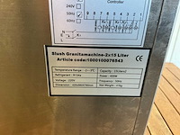 Dubbele slushpuppy machine | 2x15l - 400w - afbeelding 1 van  2