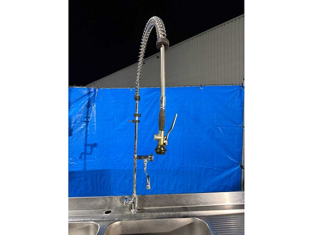 Dubbele spoeltafel 250cm - afbeelding 4 van  5