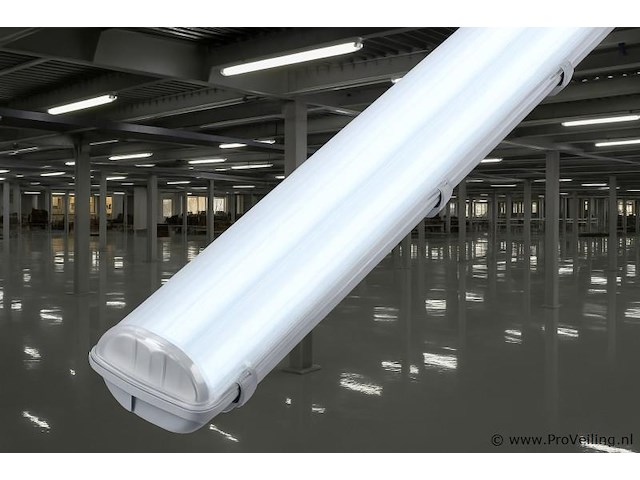 Dubbele tl armatuur 120cm – ip65 waterdicht – fluorescerend frame (x24) - afbeelding 1 van  6