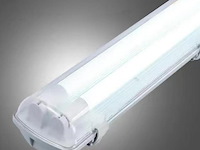 Dubbele tl armatuur 120cm – ip65 waterdicht – fluorescerend frame (x24) - afbeelding 2 van  5