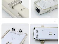 Dubbele tl armatuur 120cm – ip65 waterdicht – fluorescerend frame (x24) - afbeelding 3 van  5