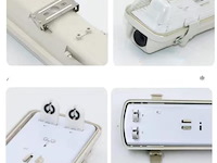 Dubbele tl armatuur 120cm – ip65 waterdicht – fluorescerend frame (x8) - afbeelding 3 van  6