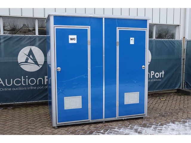 Dubbele toilet- en douchecabine nieuw - afbeelding 1 van  1