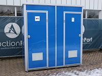 Dubbele toilet- en douchecabine nieuw