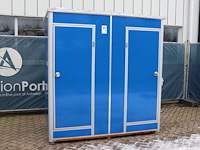 Dubbele toilet- en douchecabine nieuw