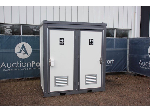 Dubbele toiletcabine nieuw - afbeelding 1 van  1