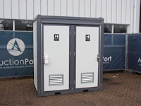 Dubbele toiletcabine nieuw - afbeelding 1 van  1