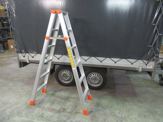 Dubbele trap jr-ladders, 6x6 tr - afbeelding 2 van  3