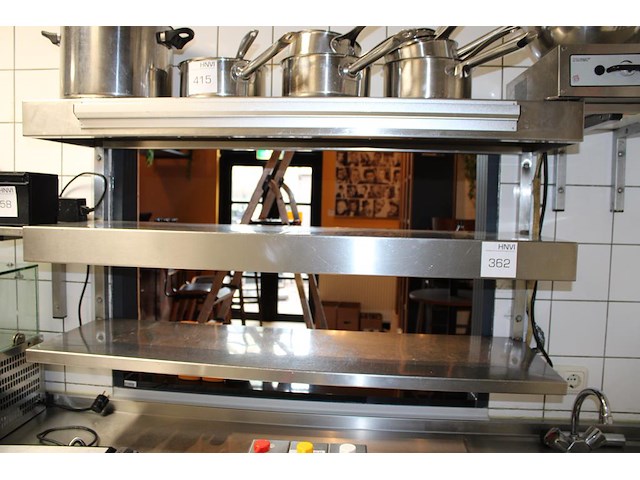 Dubbele warmhoudbrug groku afm. 118 x 35 x 60 cm. - afbeelding 1 van  2