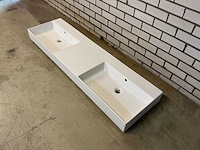 Dubbele wastafel 162 x 46 cm - afbeelding 1 van  5
