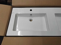 Dubbele wastafel met 2 spoelbakken - afbeelding 2 van  4
