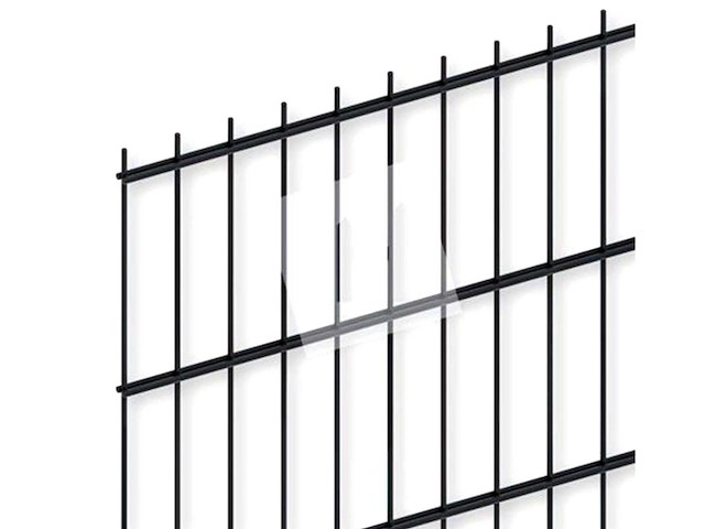 Dubbelstaaf hekwerk zwart 1,83 x 25,7m - afbeelding 1 van  3