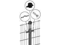 Dubbelstaaf hekwerk zwart 1,83 x 51,4m - afbeelding 3 van  3