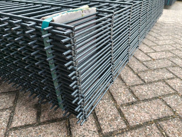 Dubbelstaafs hekwerk 203cm hoog 8 / 6 / 8 (21x) - afbeelding 6 van  6