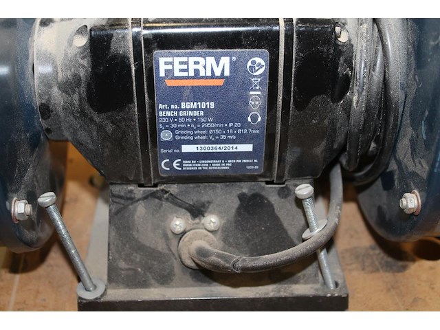 Dubbelsteens slijpmachine ferm bgm1019. - afbeelding 2 van  2