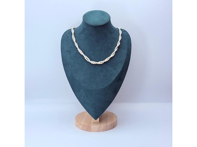 Dubbelstrengs parel collier - ginzu district - afbeelding 2 van  8