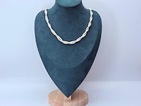 Dubbelstrengs parel collier - ginzu district - afbeelding 2 van  8
