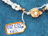 Dubbelstrengs parel collier - ginzu district - afbeelding 3 van  8
