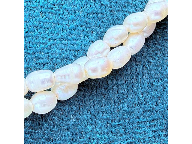 Dubbelstrengs parel collier - ginzu district - afbeelding 5 van  8