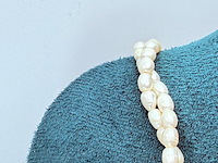 Dubbelstrengs parel collier - ginzu district - afbeelding 6 van  8