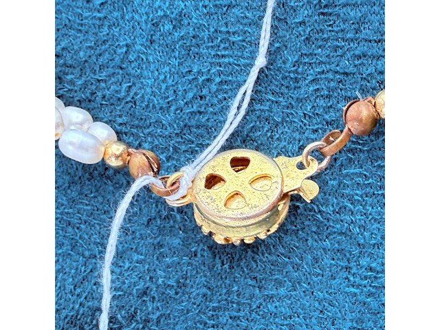 Dubbelstrengs parel collier - ginzu district - afbeelding 8 van  8