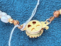 Dubbelstrengs parel collier - ginzu district - afbeelding 8 van  8