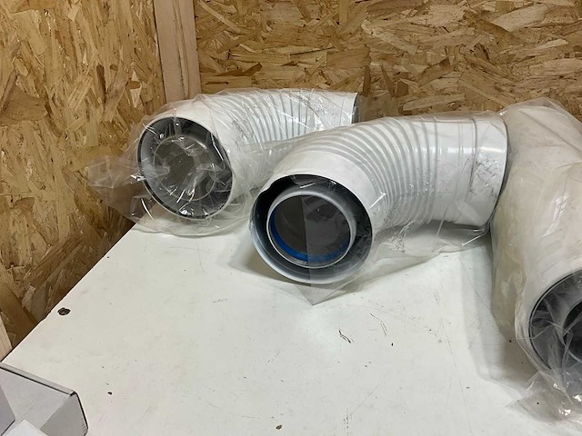 Dubbelwandige afvoerpijp en 2 bochten (3x) - afbeelding 5 van  7