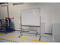 Dubbelzijdig mobiel magnetisch whiteboard - afbeelding 1 van  4