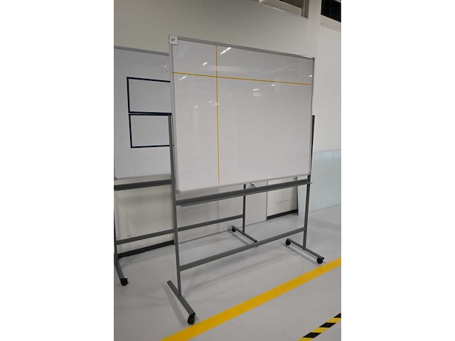 Dubbelzijdig mobiel magnetisch whiteboard - afbeelding 3 van  4