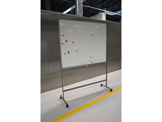 Dubbelzijdig mobiel magnetisch whiteboard - afbeelding 3 van  3