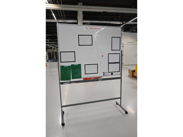 Dubbelzijdig mobiel magnetisch whiteboard - afbeelding 2 van  3