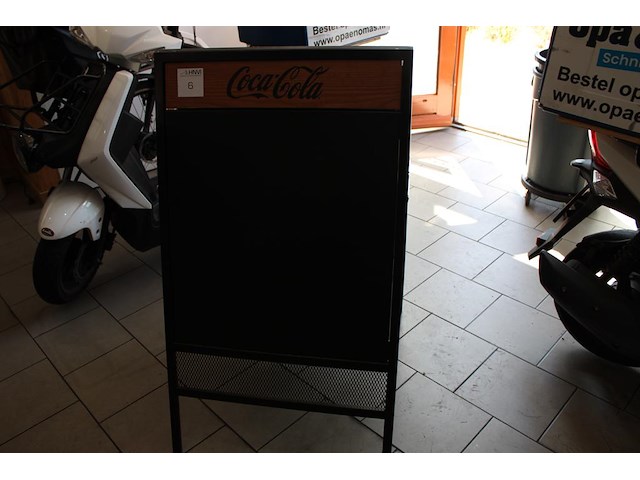 Dubbelzijdig stoepbord, afm. 65 x 109 cm. - afbeelding 1 van  2