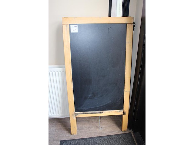 Dubbelzijdig stoepbord met afmeting 72 x 140 cm. - afbeelding 2 van  2