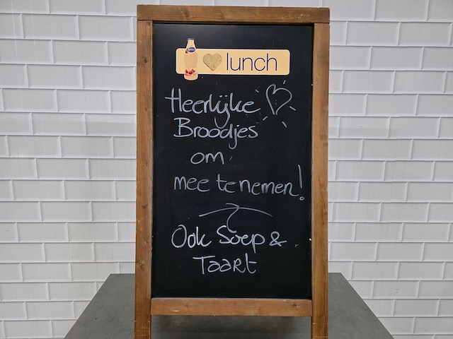 Dubbelzijdig stoepbord - afbeelding 1 van  4