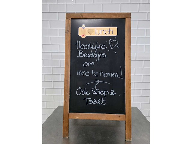 Dubbelzijdig stoepbord - afbeelding 2 van  4