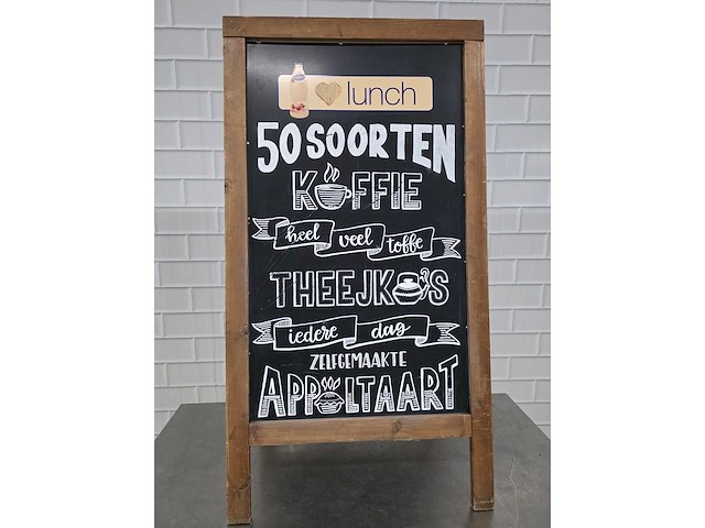 Dubbelzijdig stoepbord - afbeelding 3 van  4